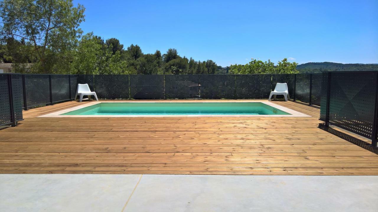 Villa Piscine Sud France Verzeille Exteriör bild