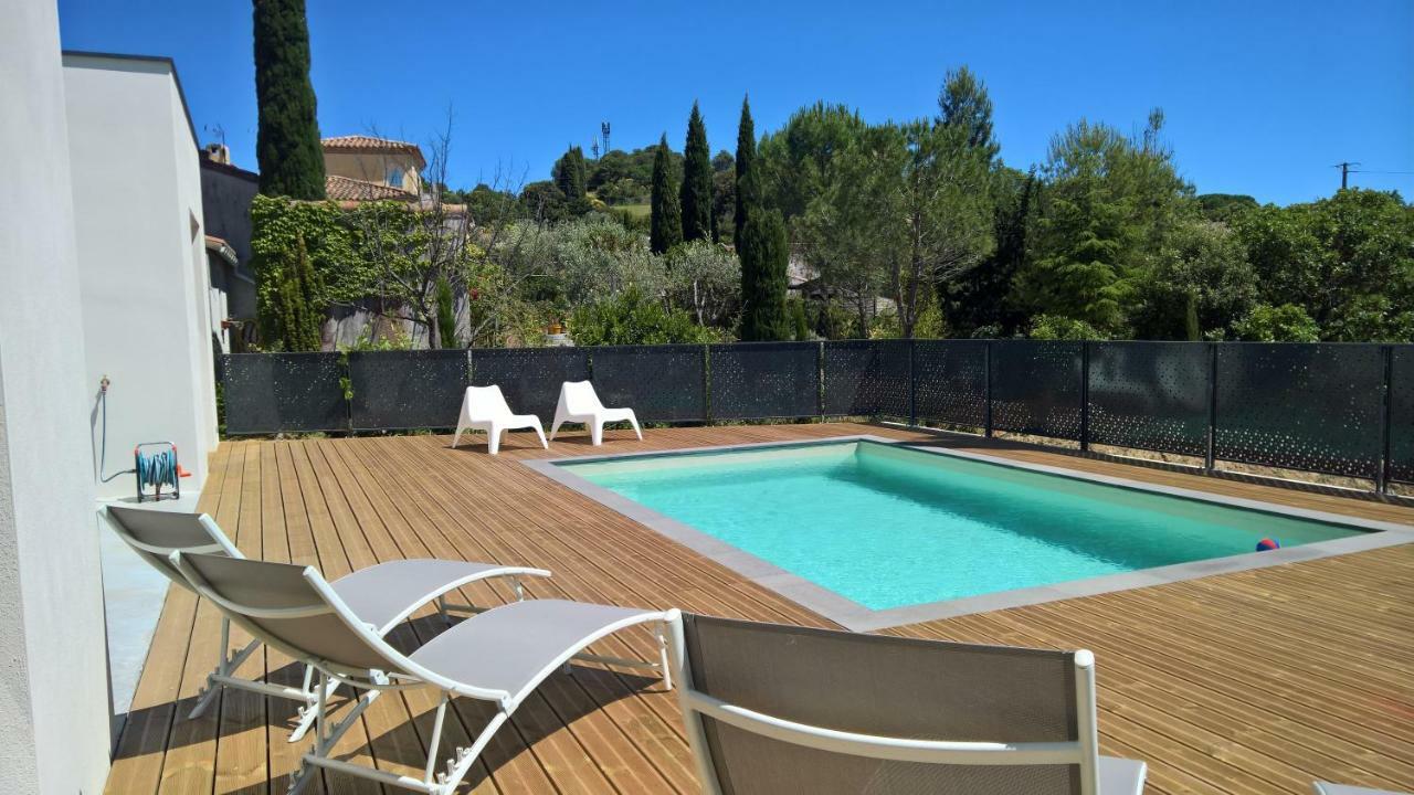 Villa Piscine Sud France Verzeille Exteriör bild