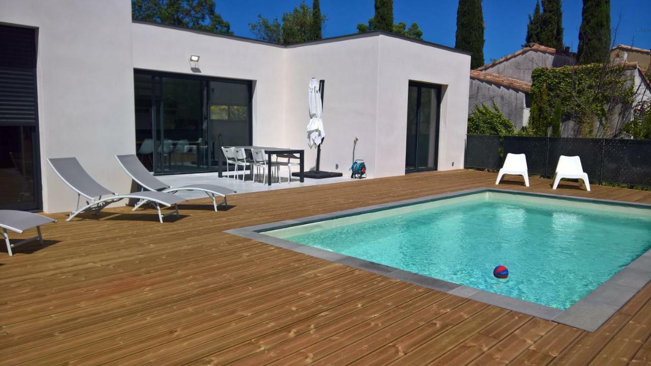 Villa Piscine Sud France Verzeille Exteriör bild
