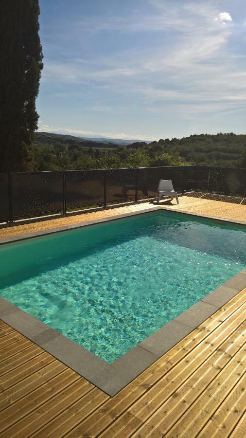 Villa Piscine Sud France Verzeille Exteriör bild