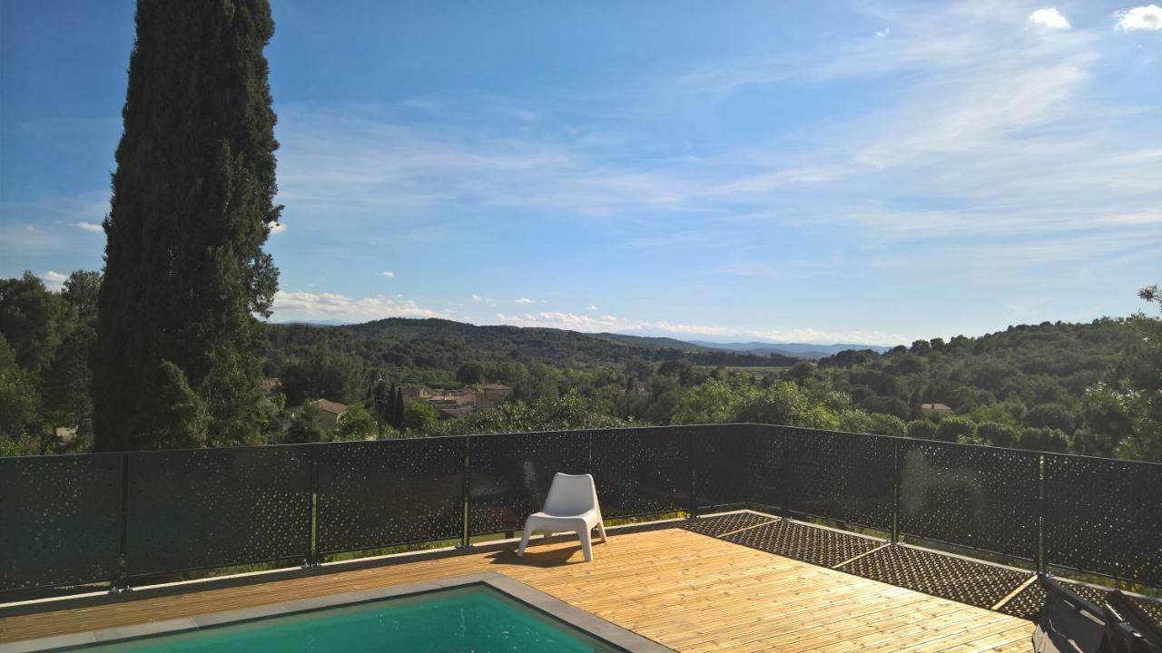 Villa Piscine Sud France Verzeille Exteriör bild